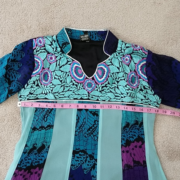 Vintage Embroidered Peasant Festival Maxi Dress - Picture 5 of 8